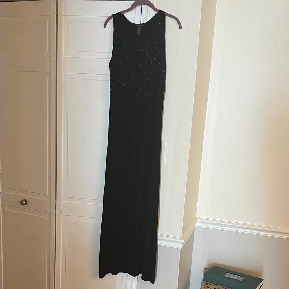 Elegant Black Sleeveless Maxi Dress